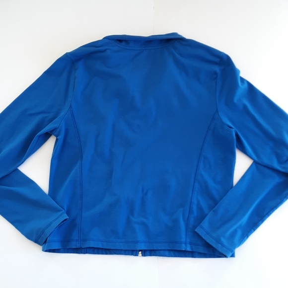 Petite Knit Zippered Jacket Size Small - Picture 6 of 6